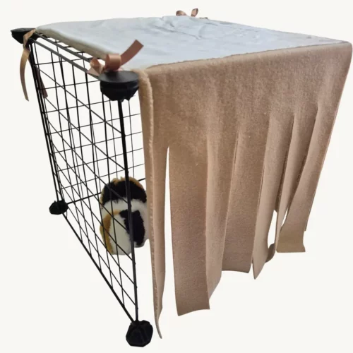 Cachette rideaux beige foncé