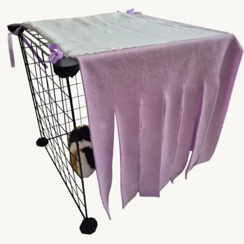 Cachette rideaux violette