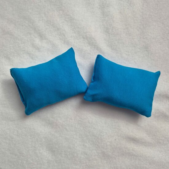 Coussin doux pour cochon d’Inde – Lot de 2 coussins bleus foncés moelleux pour le confort des rongeurs.