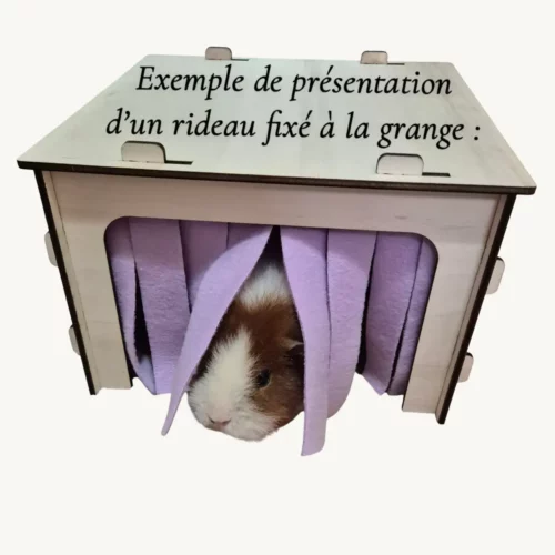 Lot 2 rideaux pour grange