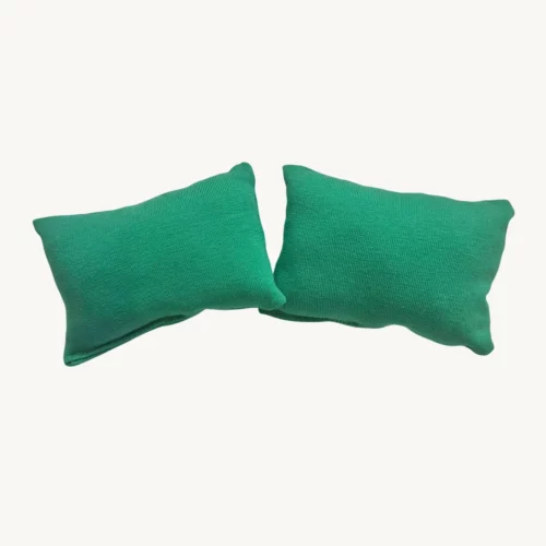 Lot 2 coussins verts foncés