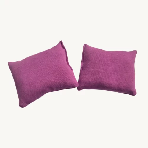 Lot 2 coussins violets