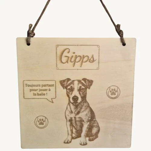 Gravure chien personnalisable